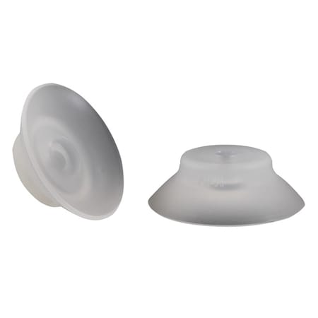 Fipa Flat vacuum cup diam. 40 mm, Silicone transparent 102.040.503.2